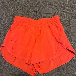 Lululemon track that 3” short- Love red